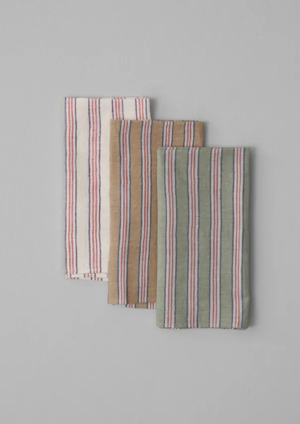 TOAST Textiles|Tableware*Hand Woven Stripe Napkin Set