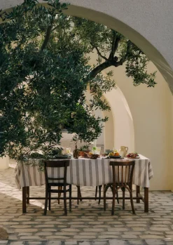 TOAST Textiles|Kitchen*Hand Woven Stripe Tablecloth