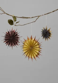 TOAST Christmas Decorations*Hanging Lokta Paper Star Set