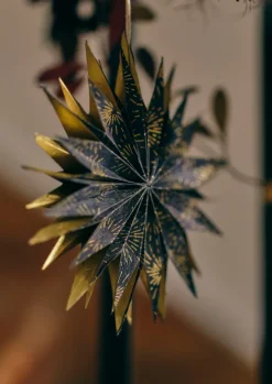 TOAST Christmas Decorations*Hanging Lokta Paper Star Set