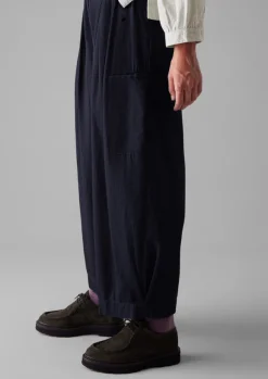 Women TOAST Trousers*Cotton Twill Wide Leg Trousers