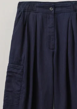 Women TOAST Trousers*Cotton Twill Wide Leg Trousers