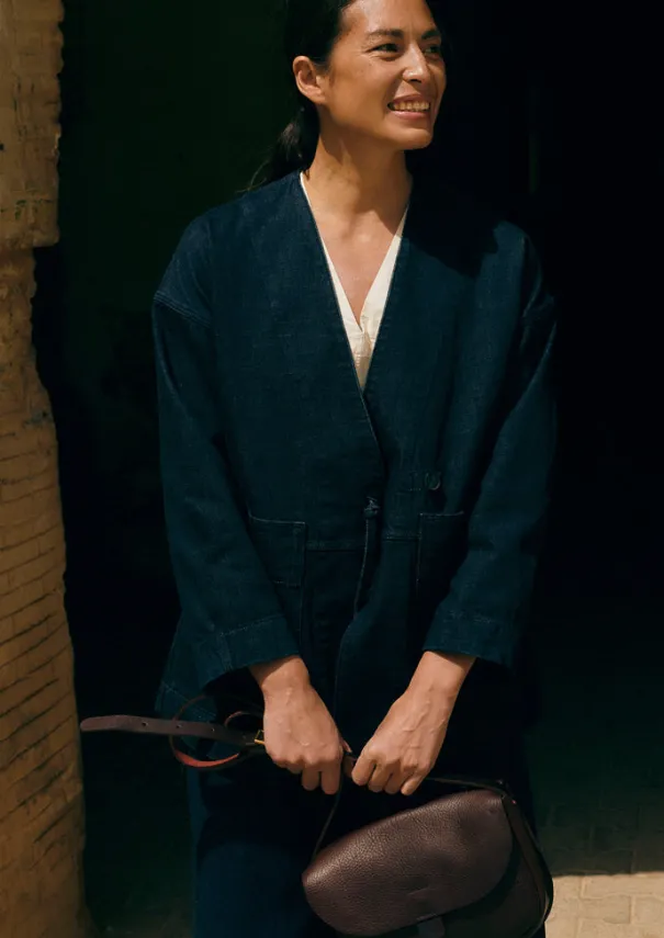 Women TOAST Denim|Coats & Jackets*Denim Wrap Jacket