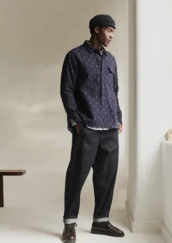 TOAST Shirts*Running Stitch Overshirt