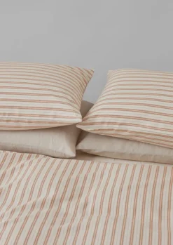TOAST Textiles|Bed Linen*Ines Flannel Stripe Cotton Housewife Pillowcase Set