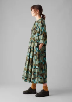 Women TOAST Dresses*Irregular Check Print Tie Front Dress