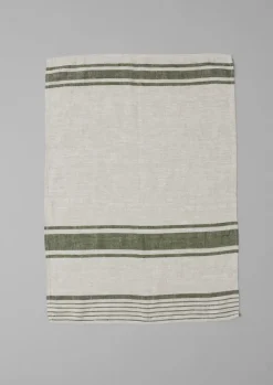 TOAST Textiles|Aprons & Tea Towels*Irregular Stripe Linen Tea Towel