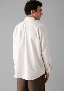 TOAST Shirts*Jet Pocket Fine Stripe Cotton Shirt