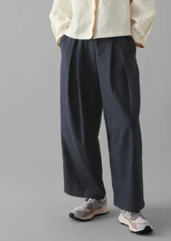 Women TOAST Trousers*Jude Check Wool Trousers
