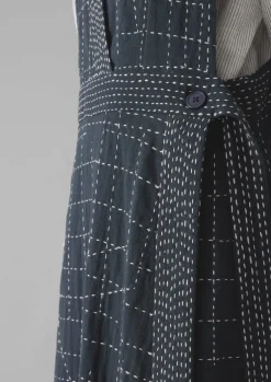 Women TOAST Dresses*Kantha Stitched Wrap Pinafore Dress