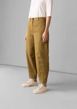 Women TOAST Trousers*Kathe Flat Front Cotton Twill Trousers