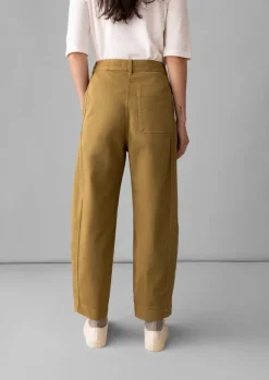 Women TOAST Trousers*Kathe Flat Front Cotton Twill Trousers