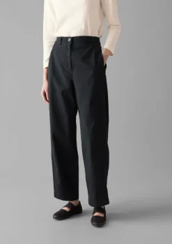 Women TOAST Trousers*Kathe Flat Front Cotton Twill Trousers