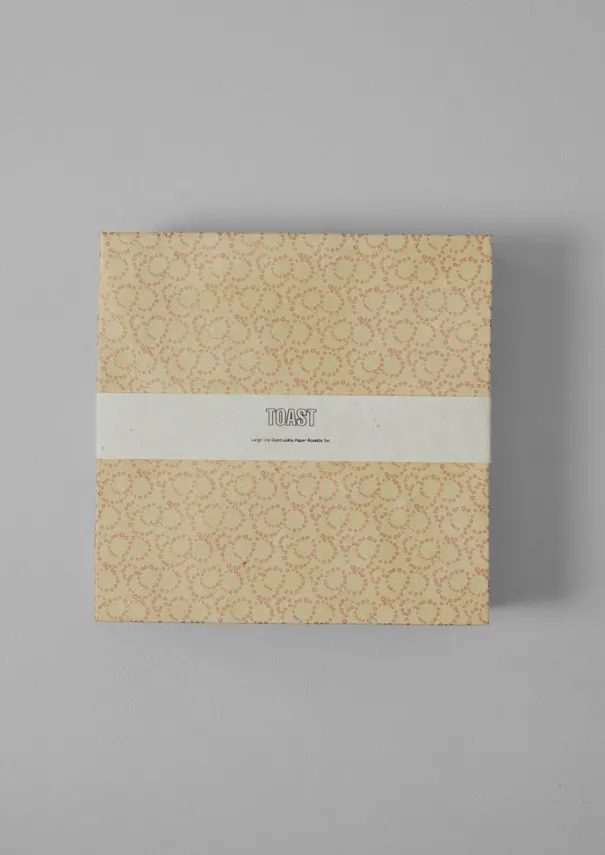 TOAST Christmas Decorations*Large Dip Dyed Lokta Paper Rosette Set