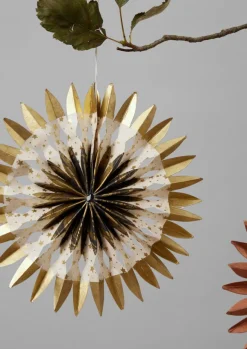 TOAST Christmas Decorations*Large Dip Dyed Lokta Paper Rosette Set