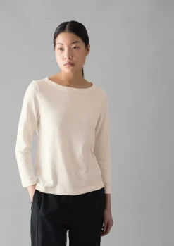 Women TOAST Jersey|Tops & Tees*Lia Garment Dyed Boat Neck Tee