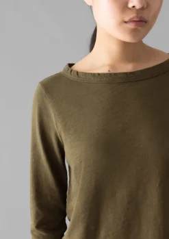 Women TOAST Jersey|Tops & Tees*Lia Garment Dyed Boat Neck Tee