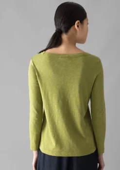 Women TOAST Jersey|Tops & Tees*Lia Garment Dyed Boat Neck Tee