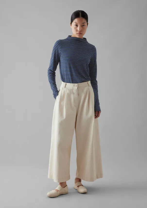 Women TOAST Jersey|Tops & Tees*Light Stripe Cotton Slub Tee