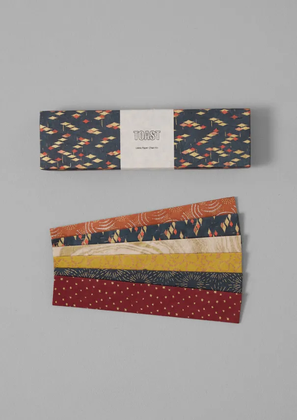 TOAST Christmas Decorations*Lokta Paper Chain Kit