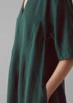 Women TOAST Linen|Dresses*Lyocell Linen Herringbone Panel Dress