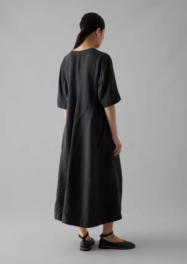 Women TOAST Linen|Dresses*Lyocell Linen Herringbone Panel Dress