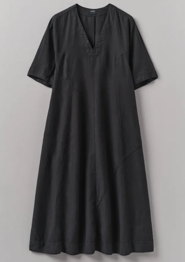 Women TOAST Linen|Dresses*Lyocell Linen Herringbone Panel Dress