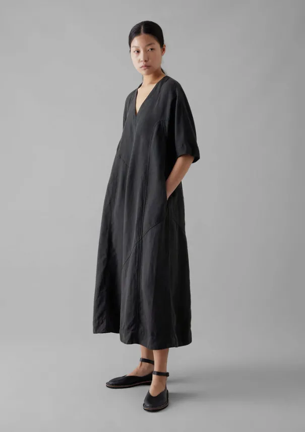 Women TOAST Linen|Dresses*Lyocell Linen Herringbone Panel Dress