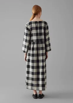 Women TOAST Cashmere|Loungewear*Macro Gingham Cotton Cashmere Dress