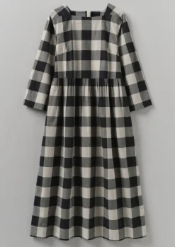 Women TOAST Cashmere|Loungewear*Macro Gingham Cotton Cashmere Dress