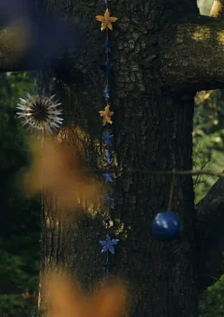 TOAST Christmas Decorations*Marbled Star Paper Garland