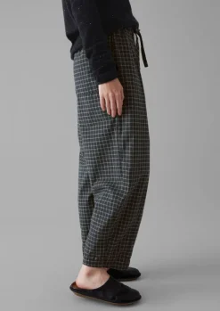 Women TOAST Cashmere|Loungewear*Minako Graph Check Cotton Cashmere Trousers
