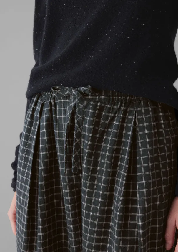 Women TOAST Cashmere|Loungewear*Minako Graph Check Cotton Cashmere Trousers