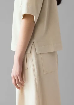 Women TOAST Jersey|Tops & Tees*Mineral Dyed Cotton Boxy Tee