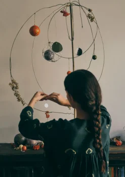 TOAST Christmas Decorations*Mini Hand Marbled Bauble Set