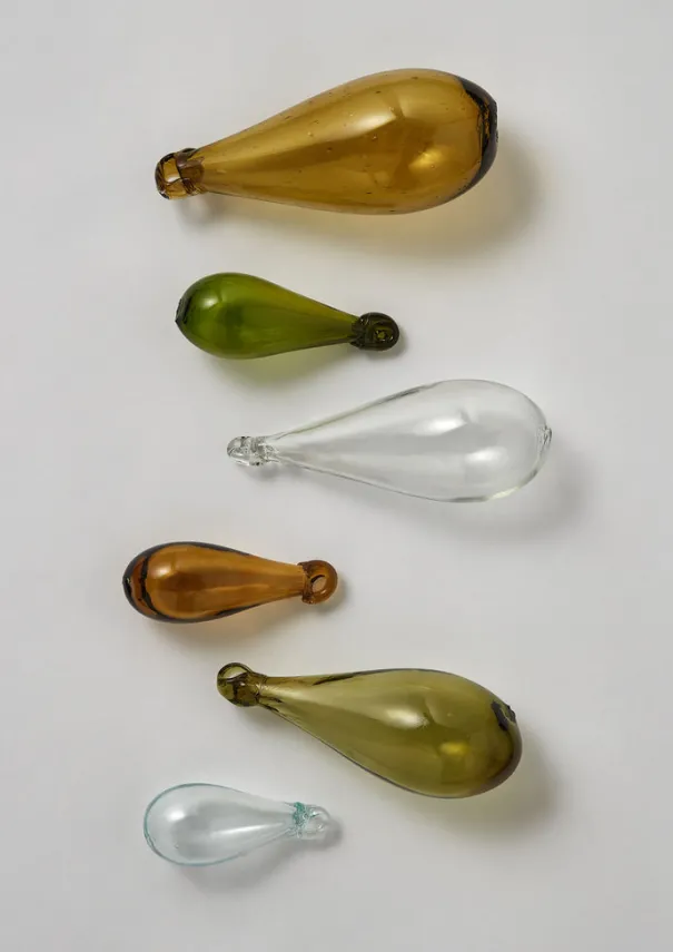 TOAST Glass|Christmas Decorations*Mixed Teardrop Glass Bauble Set