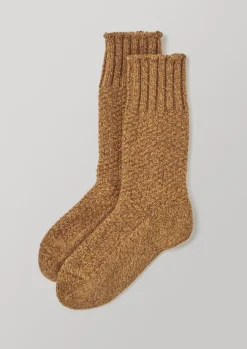 Women TOAST Socks & Tights*Nishiguchi Kutsushita Textured Boot Socks