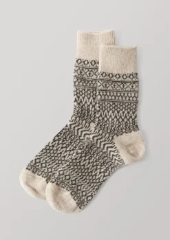 Women TOAST Socks & Tights*Nishiguchi Kutsushita Wool Jacquard Socks