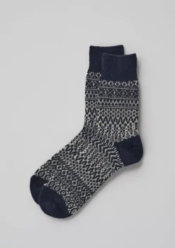 TOAST Socks*Nishiguchi Kutsushita Wool Jacquard Oslo Socks