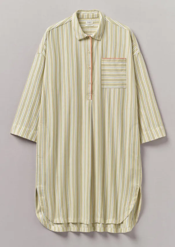 Women TOAST Nightwear*Nova Stripe Flannel Nightshirt