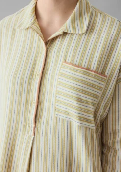 Women TOAST Nightwear*Nova Stripe Flannel Nightshirt