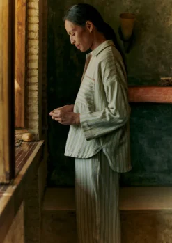 Women TOAST Nightwear*Nova Stripe Flannel Pyjamas