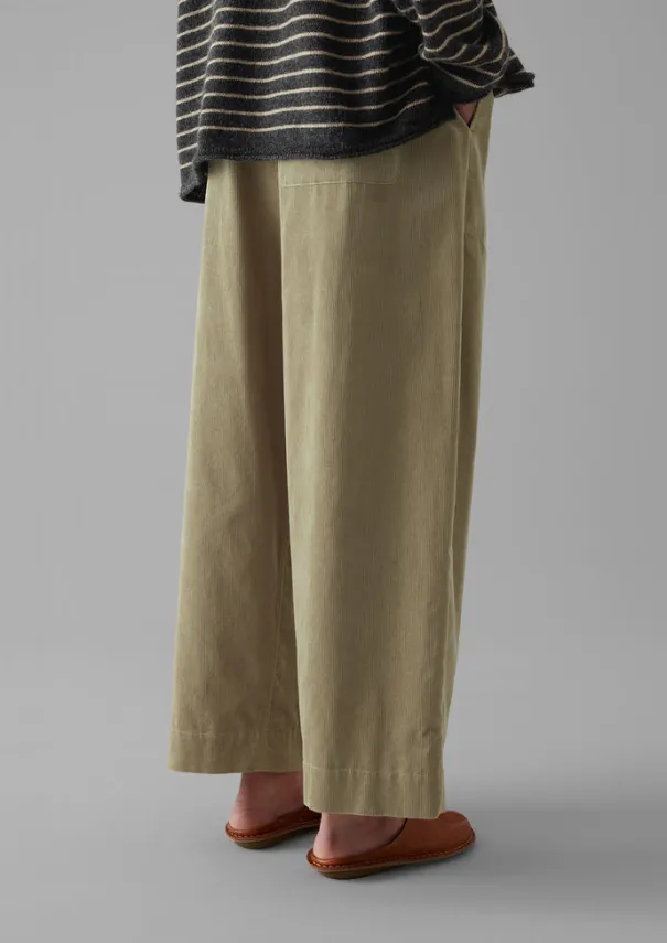 Women TOAST Cord|Loungewear*Organic Cord Barrel Leg Trousers