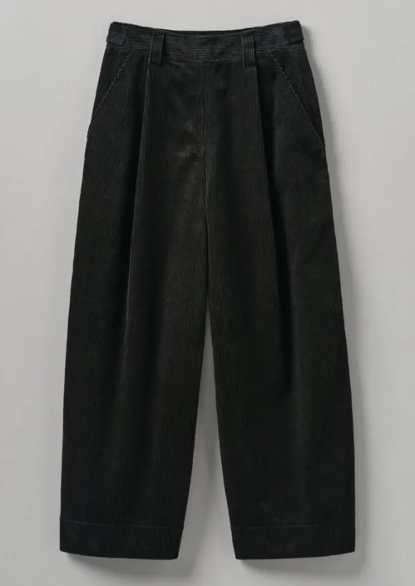 Women TOAST Cord|Trousers*Organic Cord Pleat Front Trousers