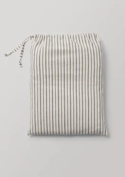 TOAST Bathroom*Organic Cotton Pyjama Stripe Shower Curtain