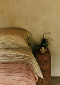 TOAST Textiles|Bed Linen*Organic Cotton Ticking Stripe Oxford Pillowcase