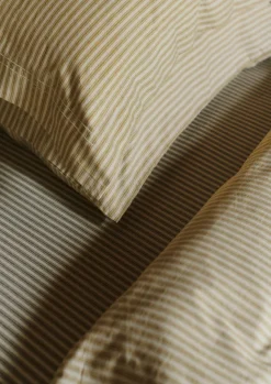 TOAST Textiles|Bed Linen*Organic Cotton Ticking Stripe Oxford Pillowcase