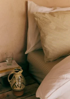 TOAST Textiles|Bed Linen*Organic Cotton Ticking Stripe Housewife Pillowcase