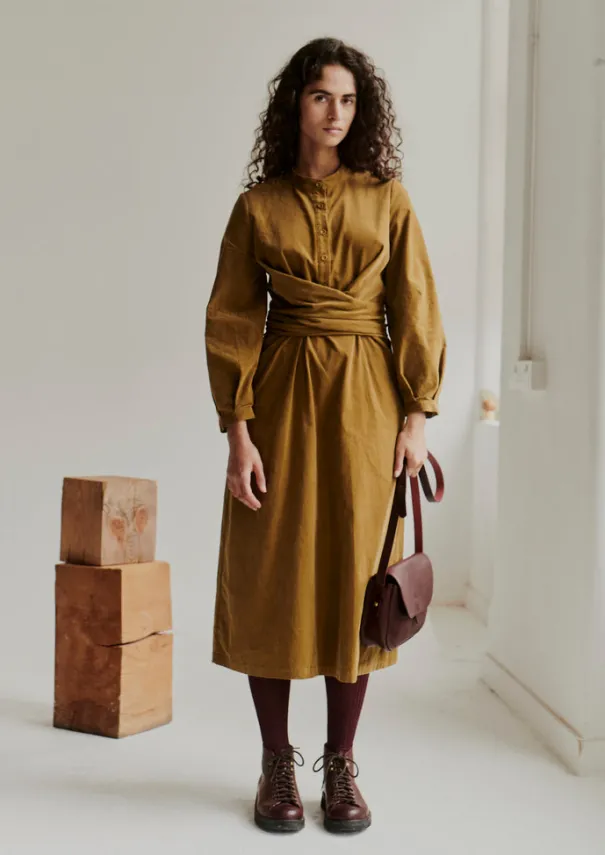 Women TOAST Cord|Dresses*Organic Needlecord Wrap Dress