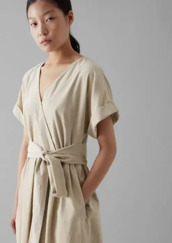 Women TOAST Cord|Dresses*Organic Needlecord Wrap Front Dress